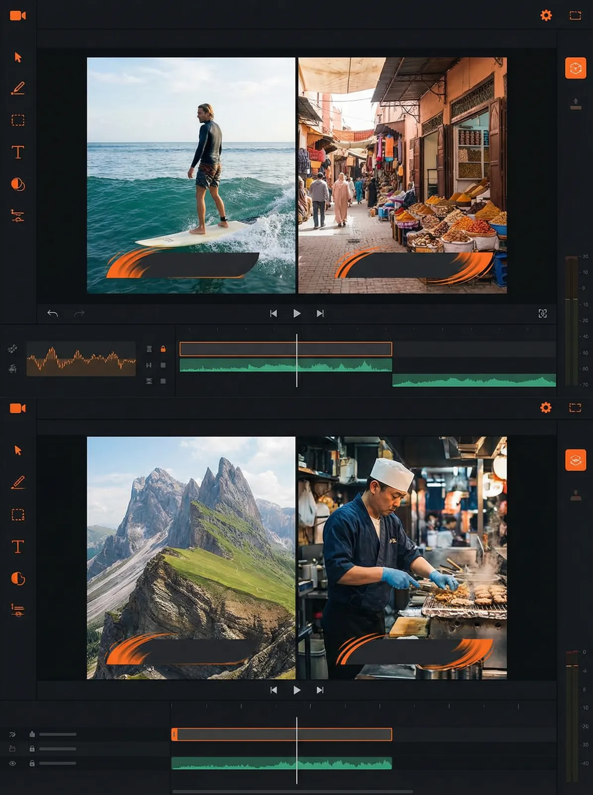 米兰体育app Vlog开场模板设计